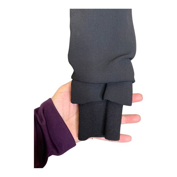 Adrianna Papell long sleeves ruched wrists one button black blazer size 6 - Picture 5 of 9